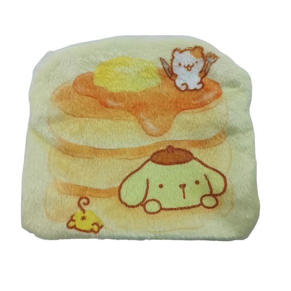 Pompompurion (sanrio character) fluffy zipper pouch. - Picture 1 of 6